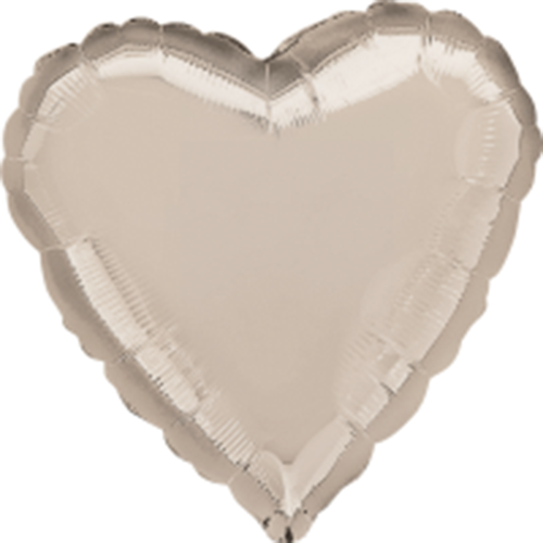 Rose gold heart balloon for funeral or memorial