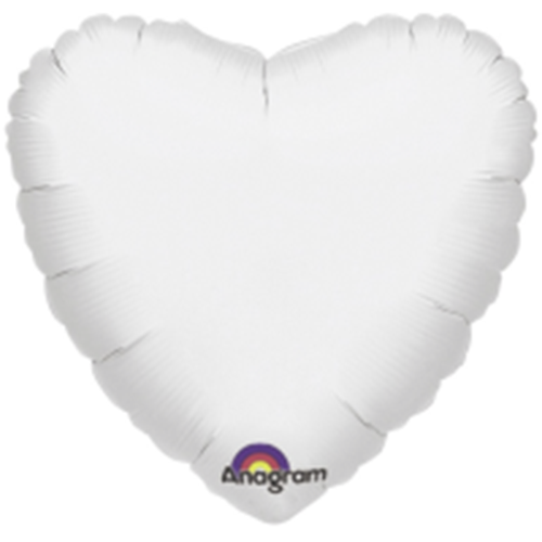 White heart balloon