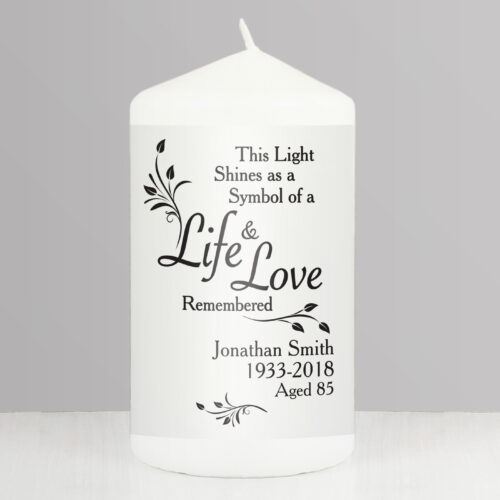 Life & Love Memorial Candle