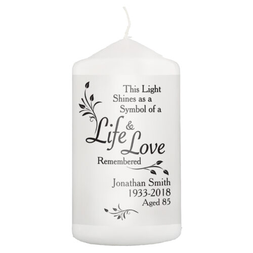 Life & Love Memorial Candle