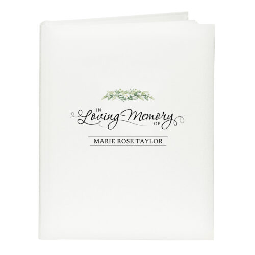 Personalised In Loving Memory Traditional Memorial Album