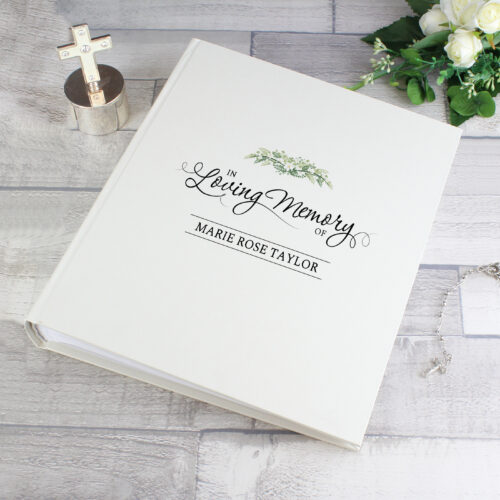 Personalised In Loving Memory Traditional Memorial Album