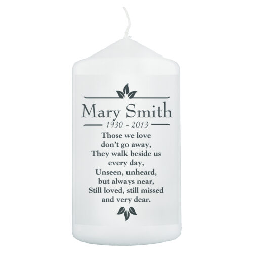 'Those We Love' Memorial Pillar Candle