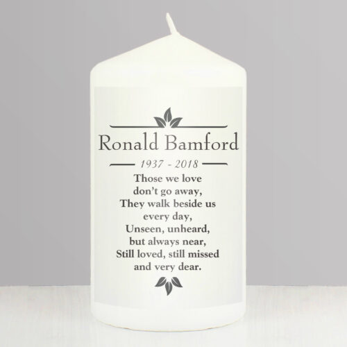 'Those We Love' Memorial Pillar Candle