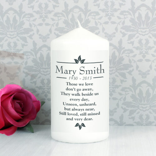 'Those We Love' Memorial Pillar Candle