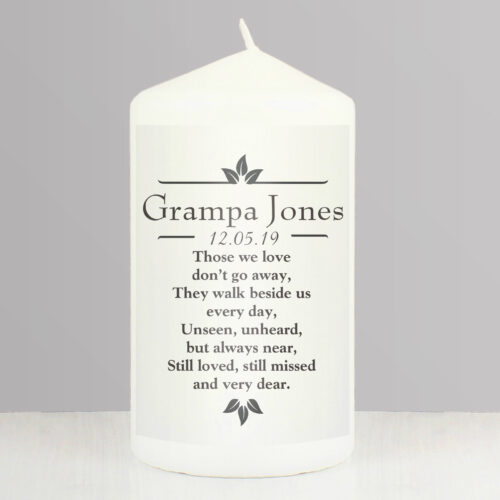 'Those We Love' Memorial Pillar Candle