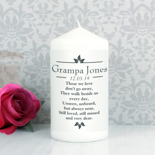 'Those We Love' Memorial Pillar Candle